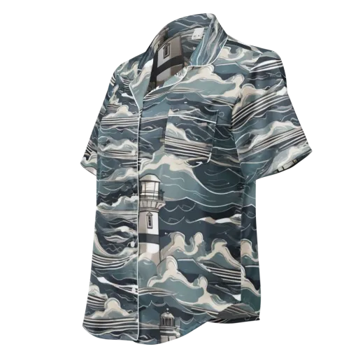 Beacon in the Blue on a Women's Short Sleeve Pajama Top