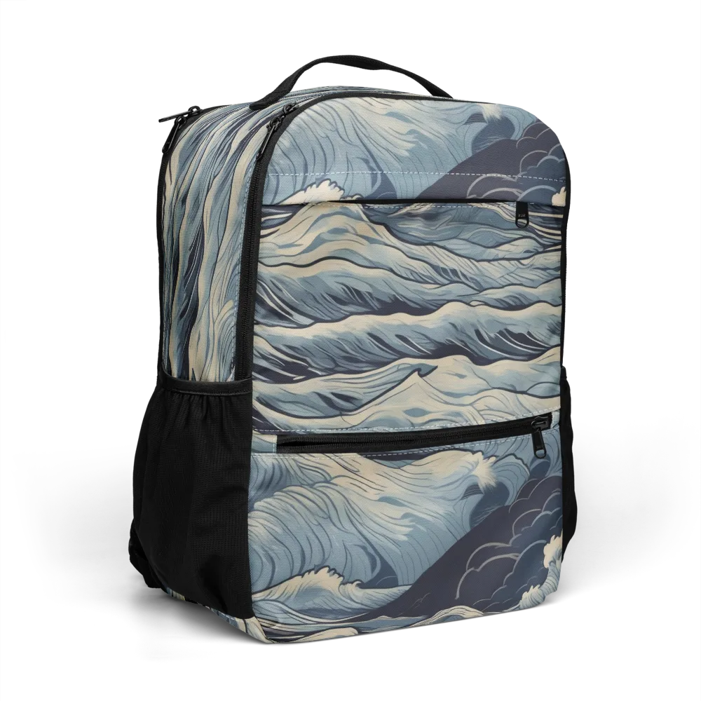 Moonlit Swell on Utility Backpack — Right Front