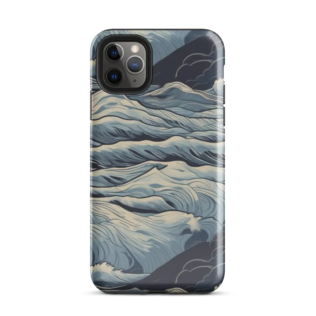 Moonlit Swell on Tough Case for iPhone® — Front