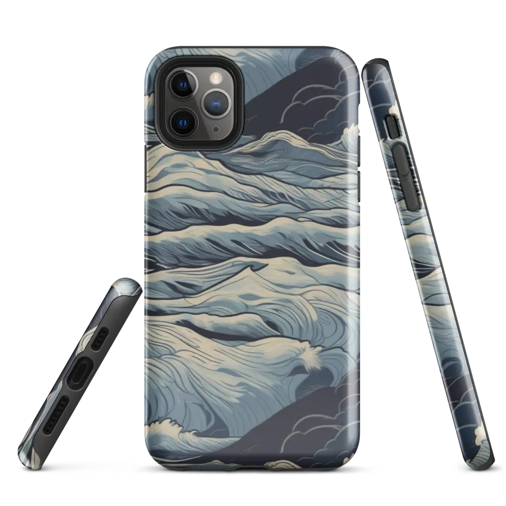 Moonlit Swell on Tough Case for iPhone® — Front