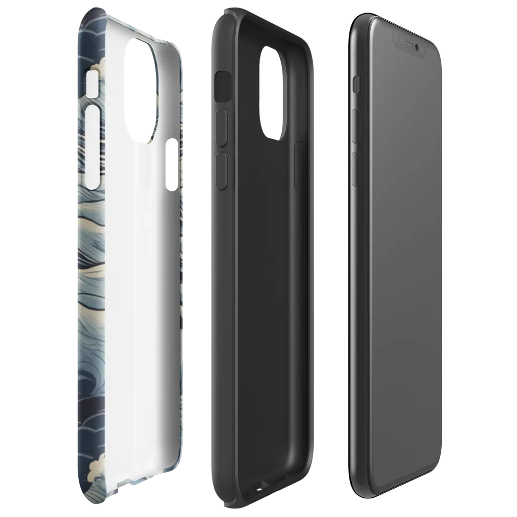 Moonlit Swell on Tough Case for iPhone® — Right