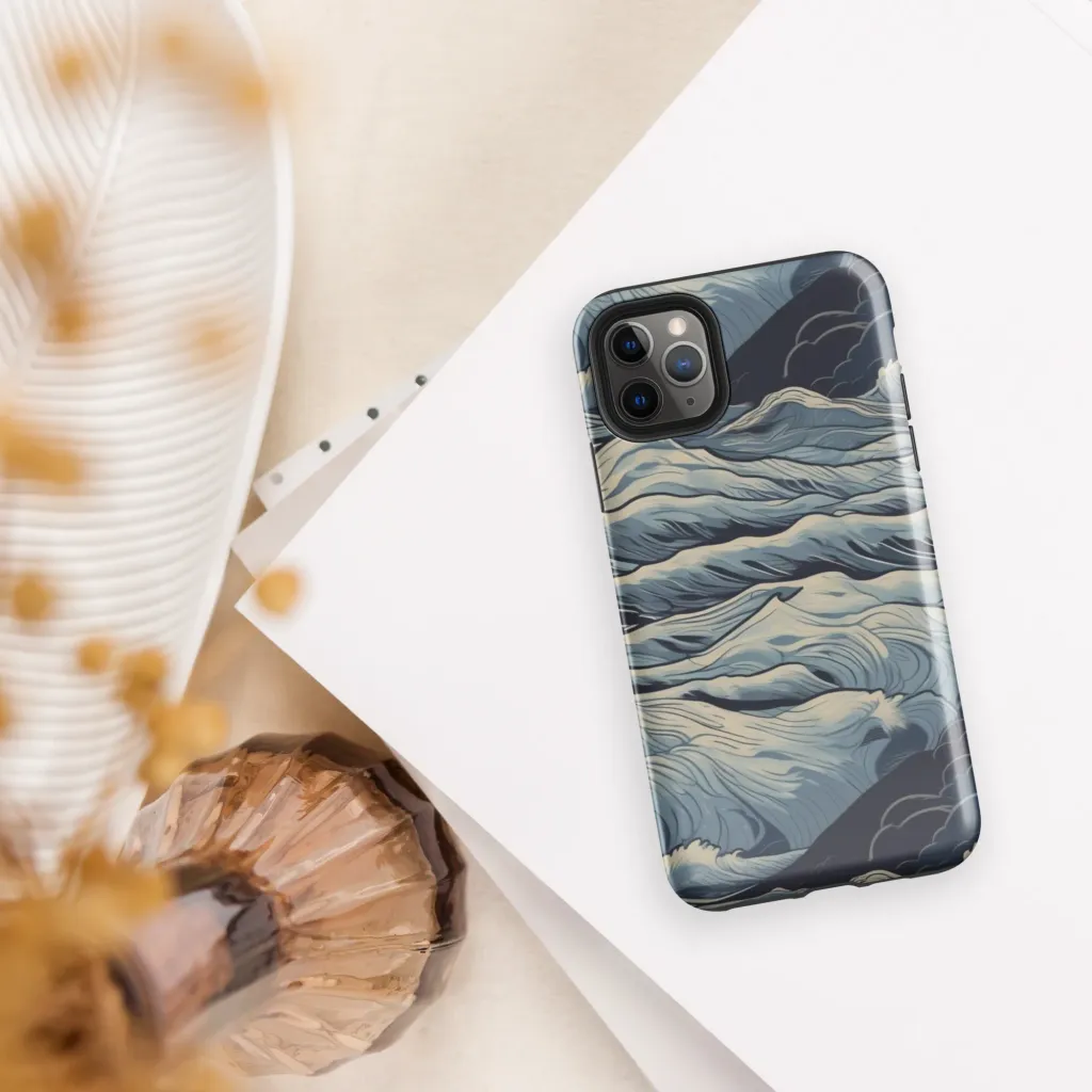 Moonlit Swell on Tough Case for iPhone® — Front