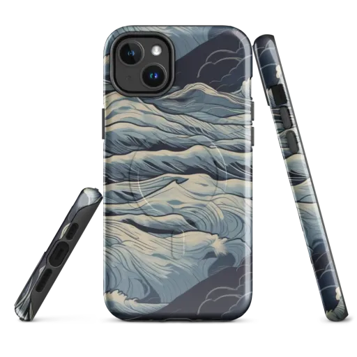 Moonlit Swell on a MagSafe Tough Case for iPhone®