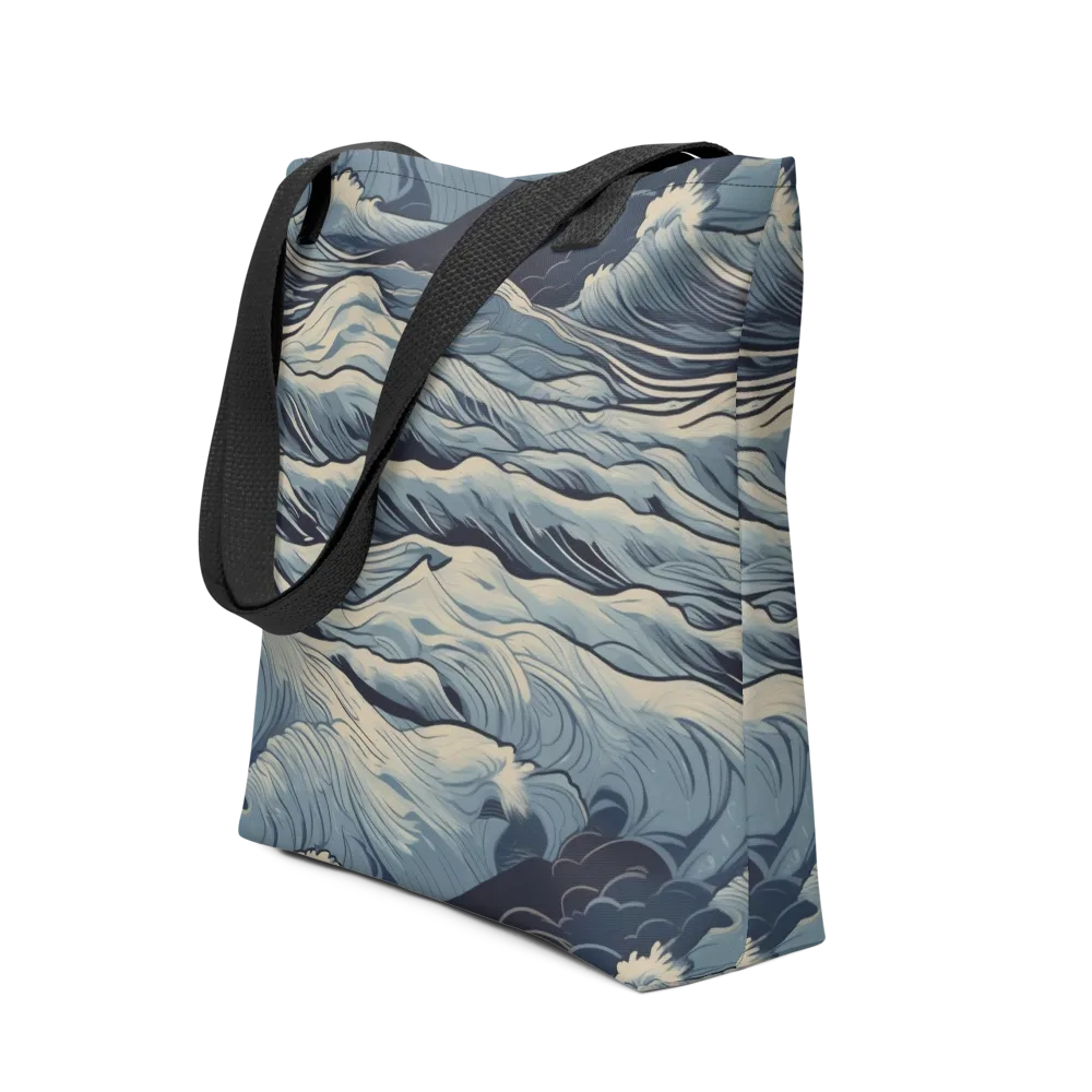 Moonlit Swell on Tote Bag — Front