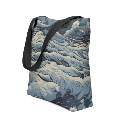 Moonlit Swell on a Tote Bag