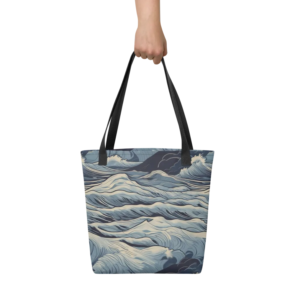 Moonlit Swell on Tote Bag — Front
