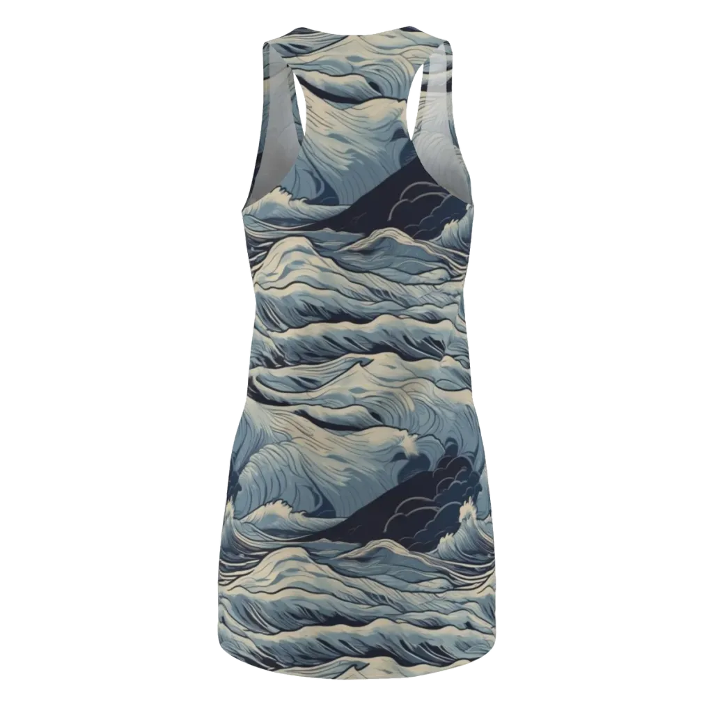 Moonlit Swell on Racerback Dress — Back
