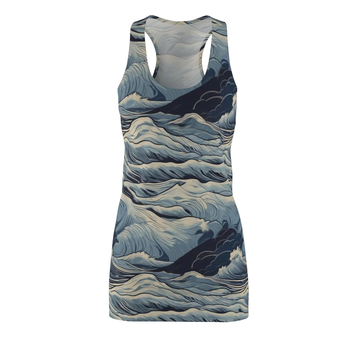 Moonlit Swell on Racerback Dress — Front