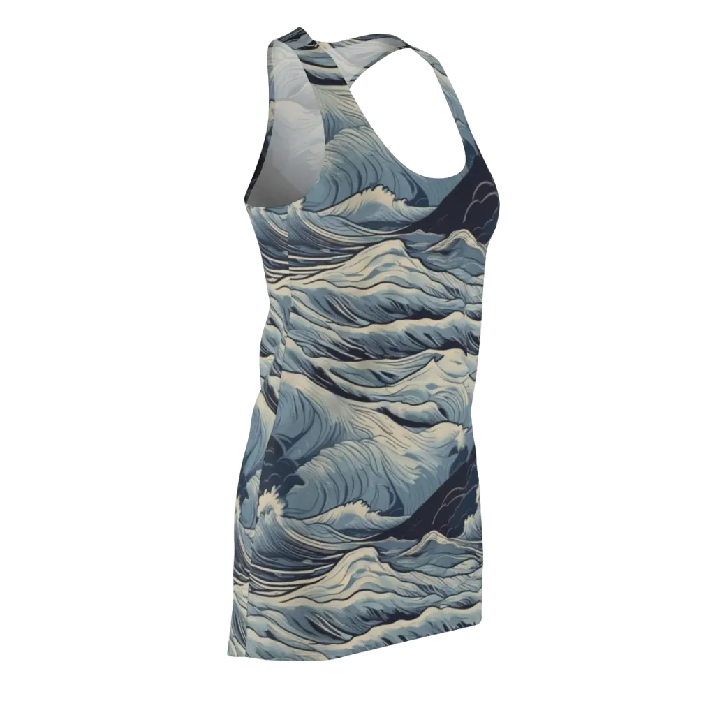 Moonlit Swell on Racerback Dress — Front Side