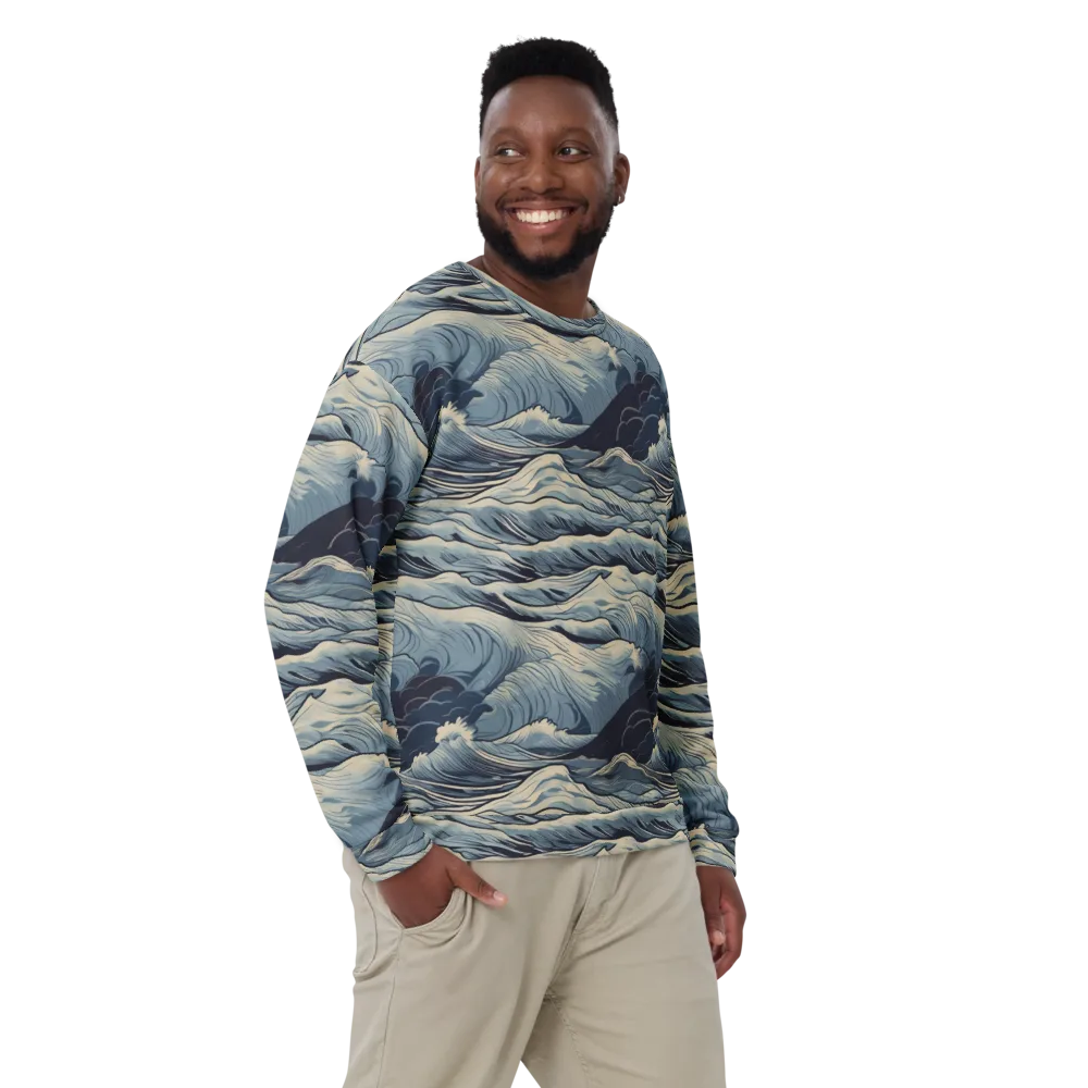Moonlit Swell on Sweatshirt — Front