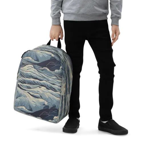 Moonlit Swell on a Minimalist Backpack