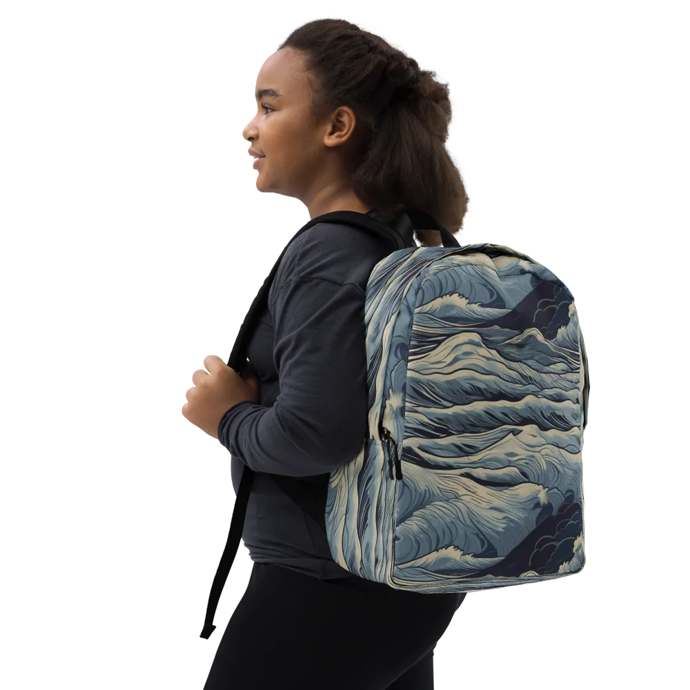 Moonlit Swell on Minimalist Backpack — Right Front