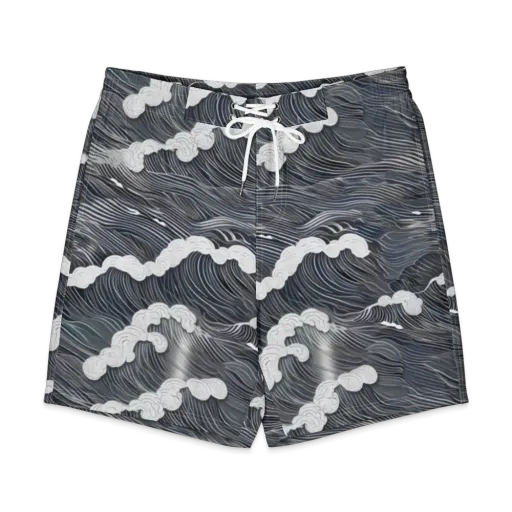 Nocturne Surf on a Men's Board Shorts