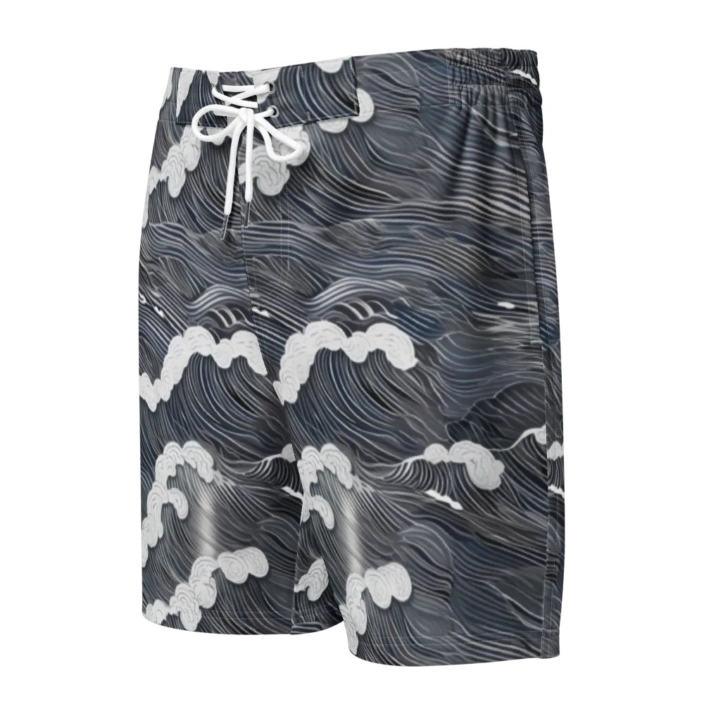 Nocturne Surf on Men's Board Shorts — Front