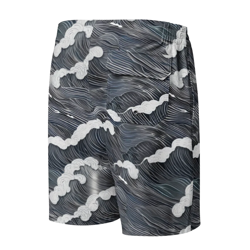 Nocturne Surf on Men's Board Shorts — Back