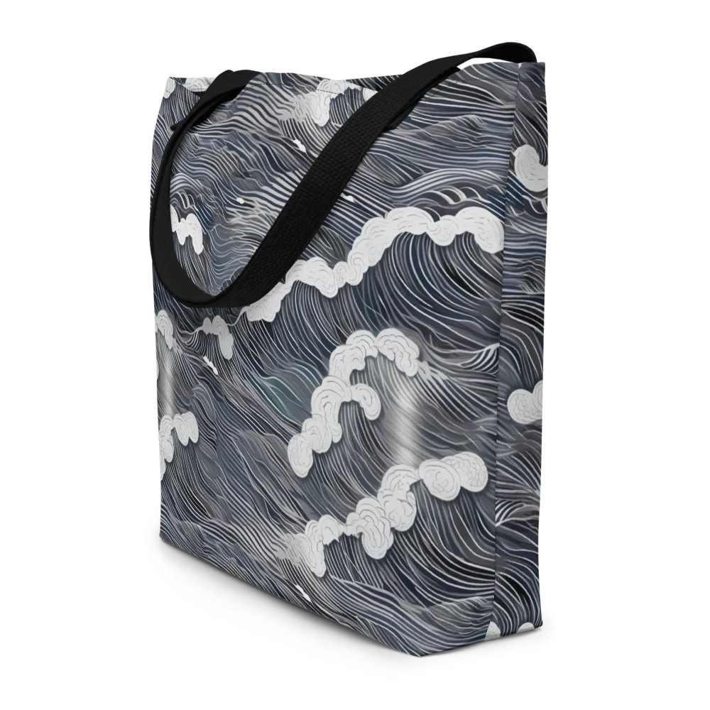 Nocturne Surf on Large Tote Bag W/ Pocket — Front