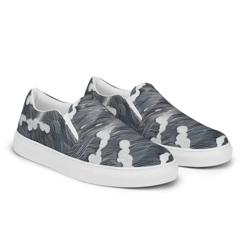 Nocturne Surf on a Women's Slip-On Canvas Shoes
