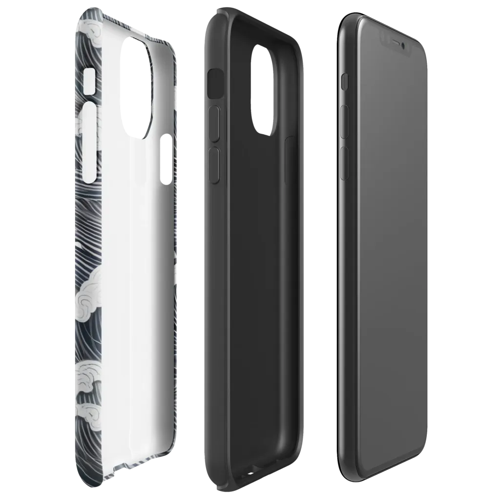 Nocturne Surf on Tough Case for iPhone® — Right