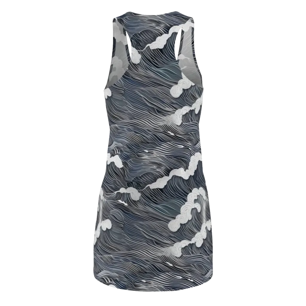 Nocturne Surf on Racerback Dress — Back