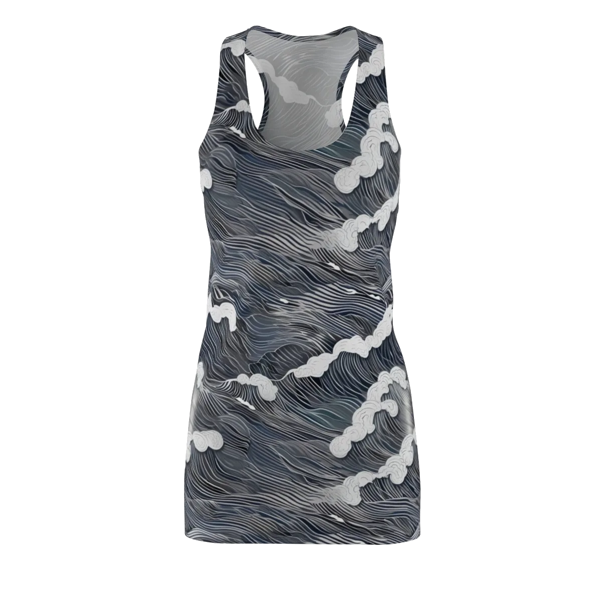 Nocturne Surf on Racerback Dress — Front