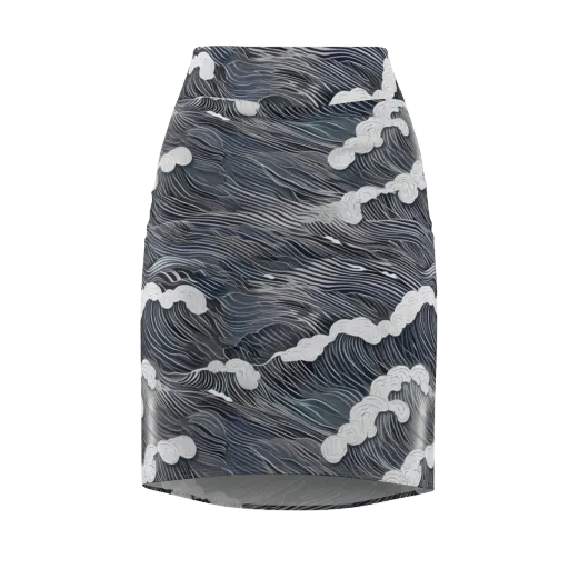Nocturne Surf on a Pencil Skirt