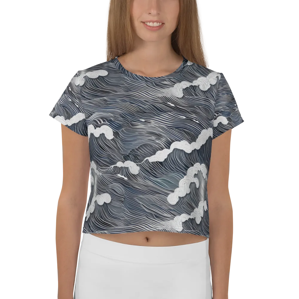 Nocturne Surf on Crop Tee — Front
