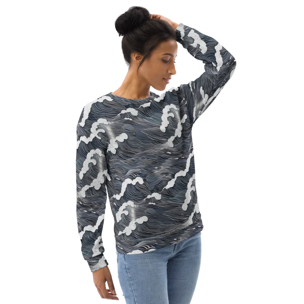 Nocturne Surf on Sweatshirt — Right Front