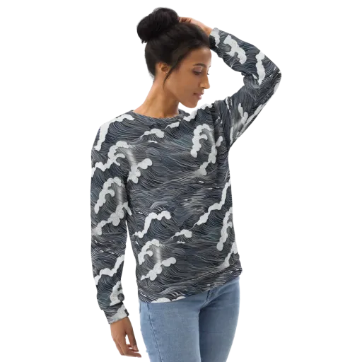 Nocturne Surf on a Sweatshirt