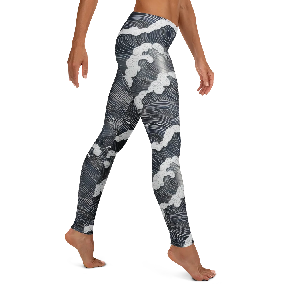 Nocturne Surf on Leggings — Right
