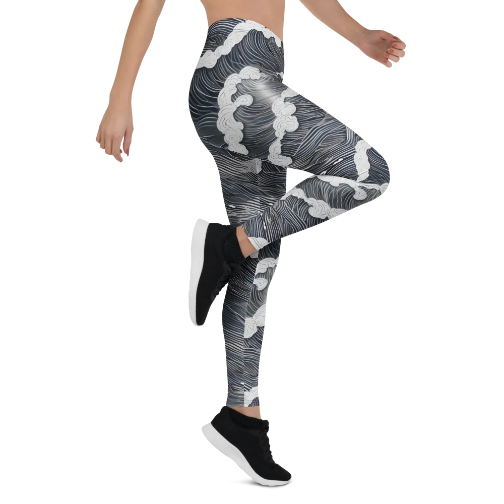 Nocturne Surf on Leggings — Right