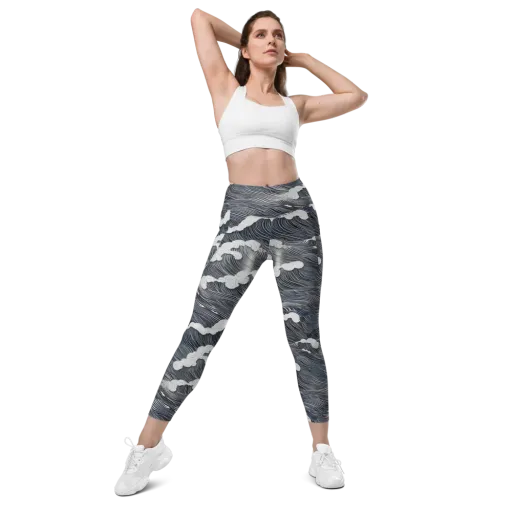 Nocturne Surf on a Leggings with Pockets