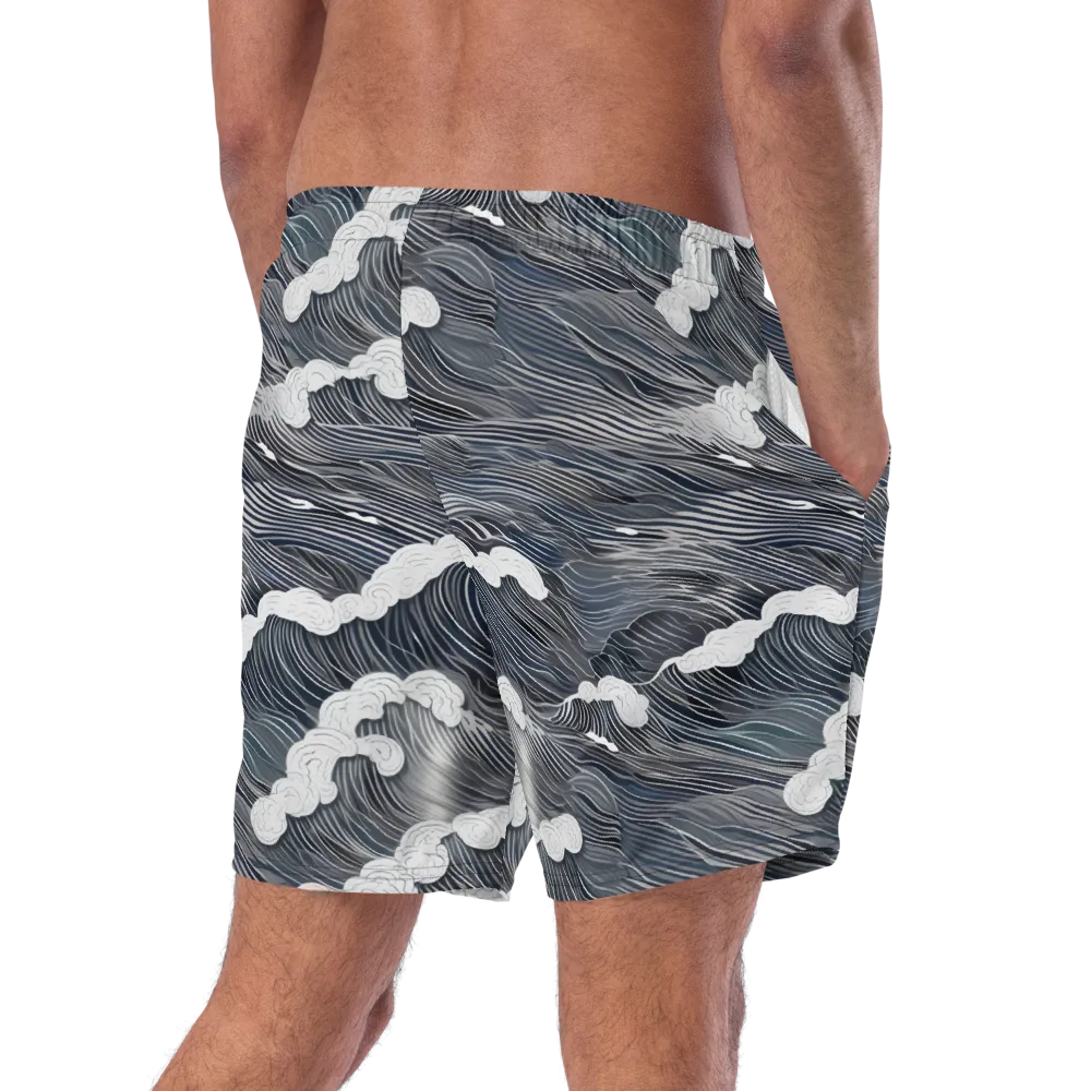 Nocturne Surf on Swim Trunks — Right Back