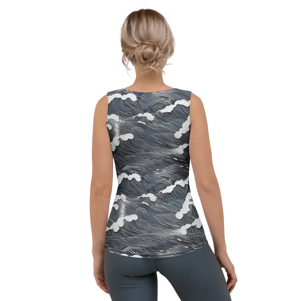 Nocturne Surf on Women's Tank Top — Back
