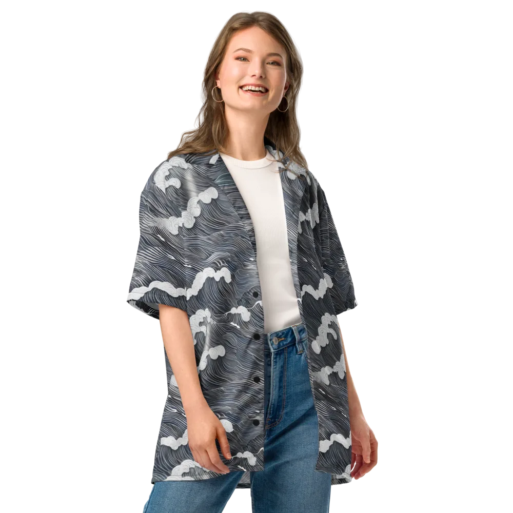 Nocturne Surf on Button Shirt — Front