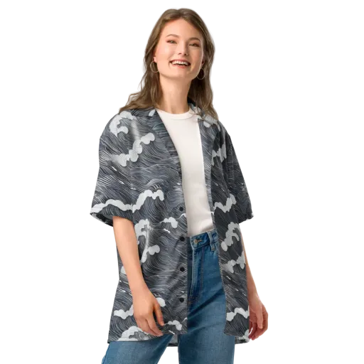 Nocturne Surf on a Button Shirt