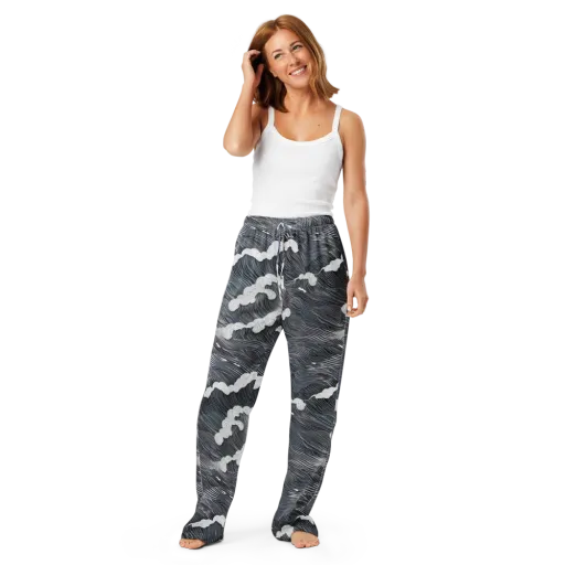 Nocturne Surf on a Women's Pajama Pants