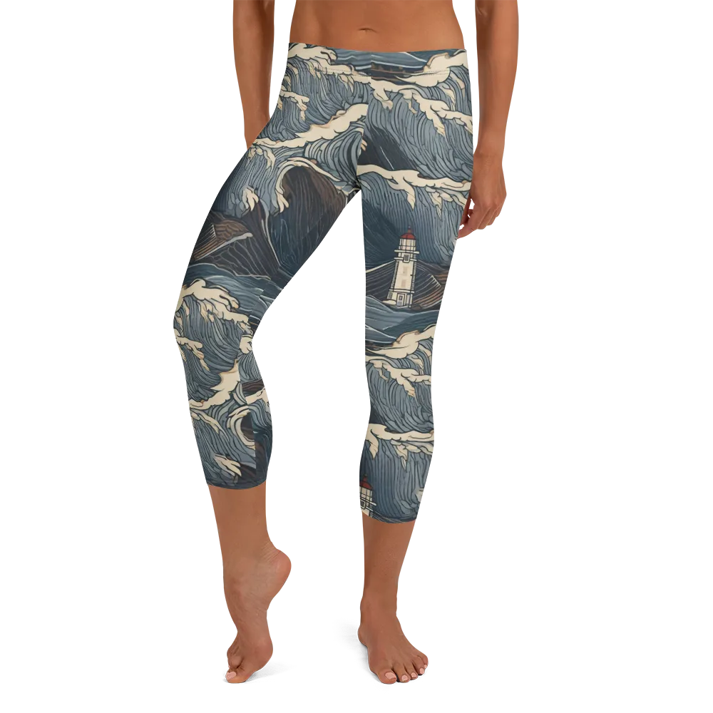 Stormwatch on Capri Leggings — Front