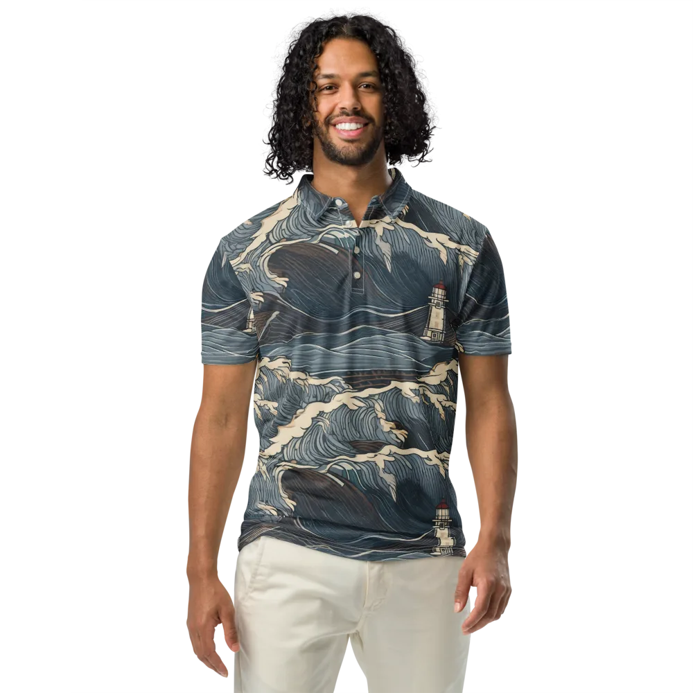 Stormwatch on Men's Slim Fit Polo Shirt — Front