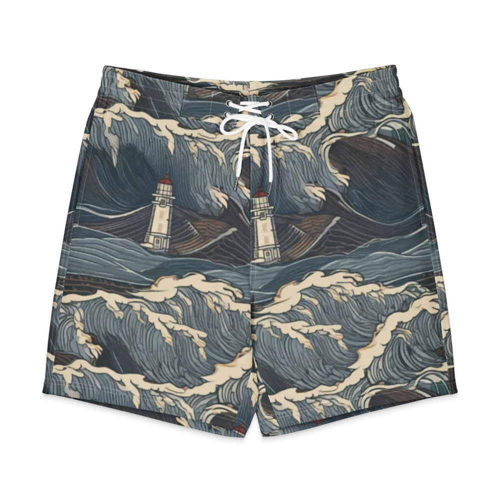 Stormwatch on Men's Board Shorts — Front