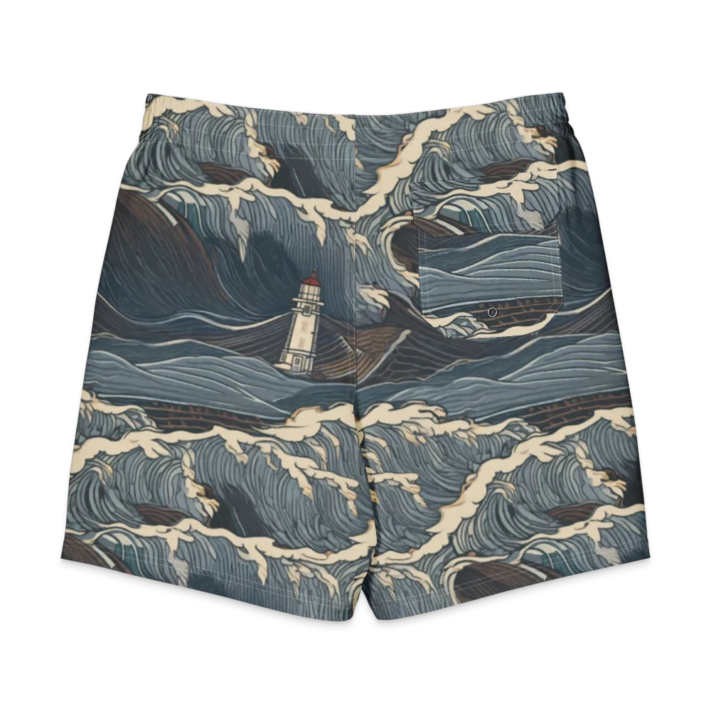 Stormwatch on Men's Board Shorts — Back
