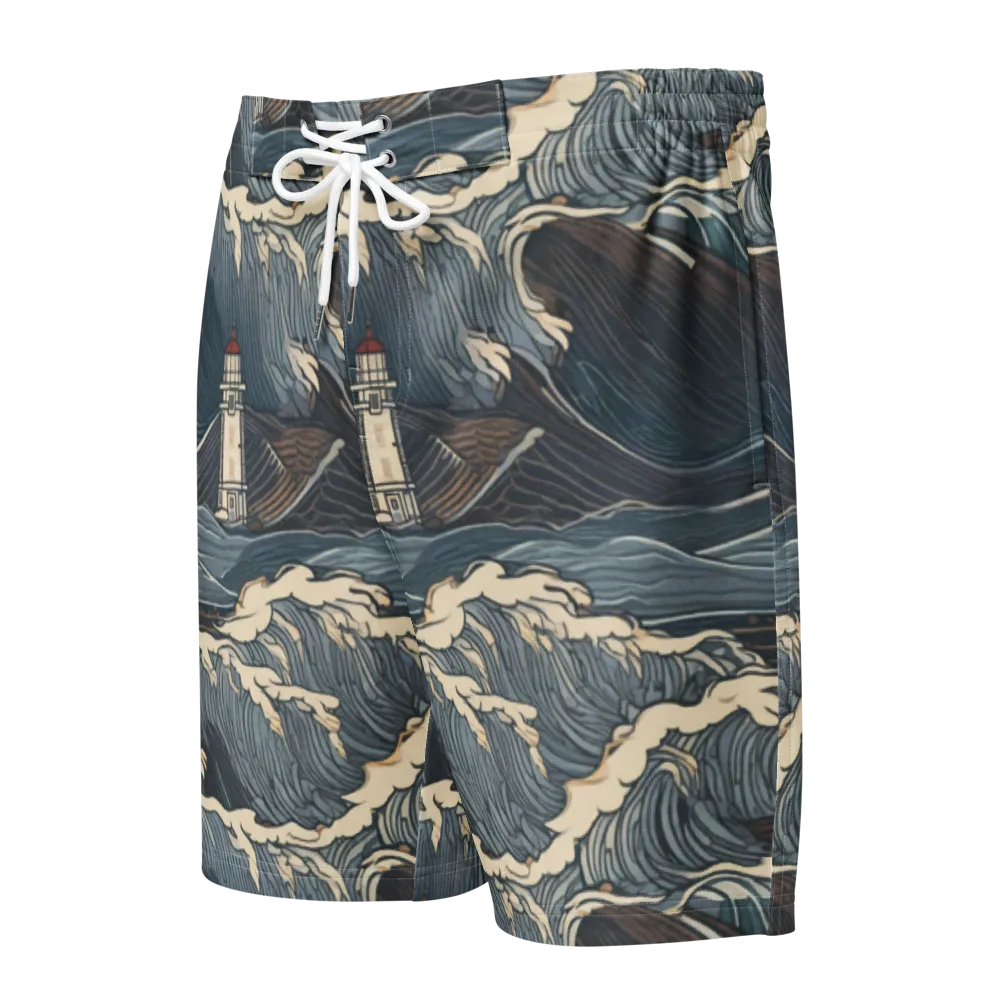 Stormwatch on Men's Board Shorts — Front