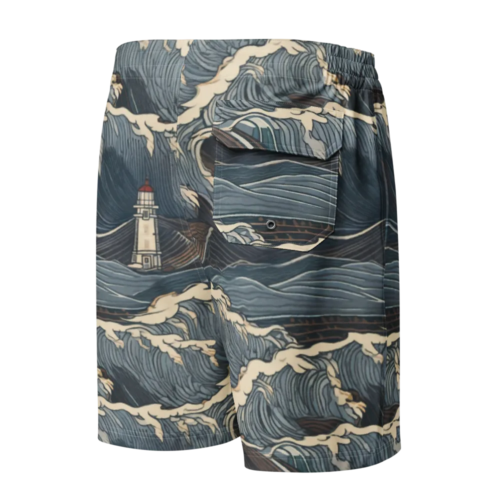 Stormwatch on Men's Board Shorts — Back