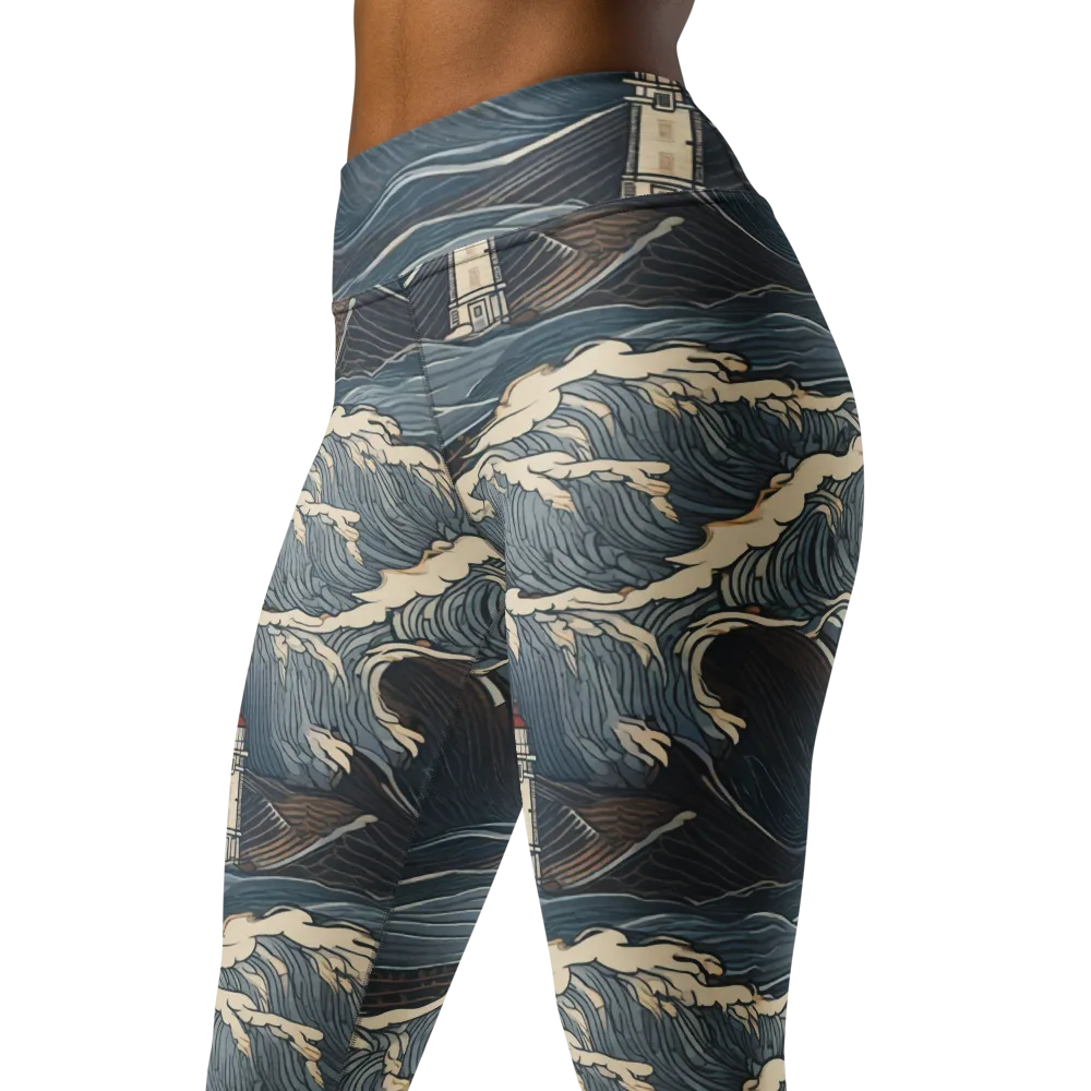 Stormwatch on Yoga Leggings — Left Front