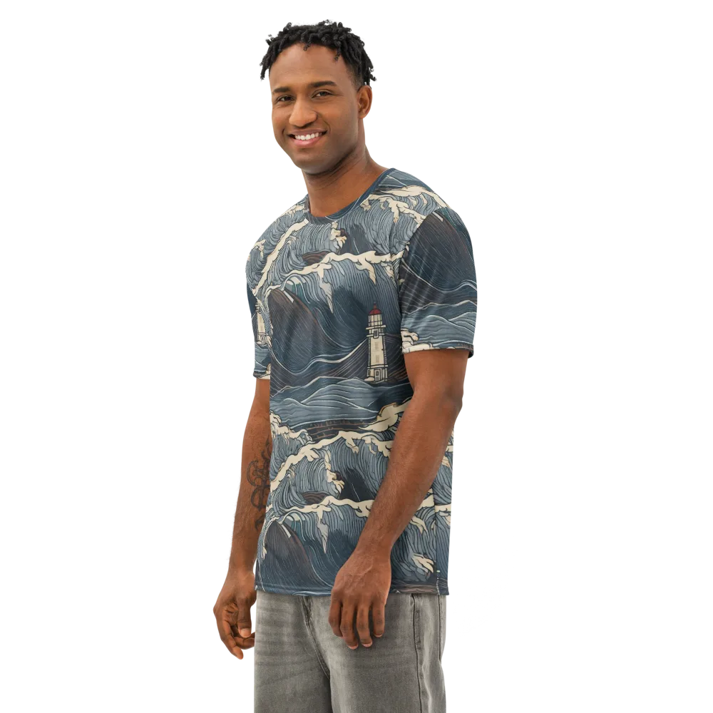 Stormwatch on Men's Cotton Crew Neck T-Shirt — Left Front