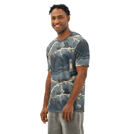Stormwatch on a Men's Cotton Crew Neck T-Shirt
