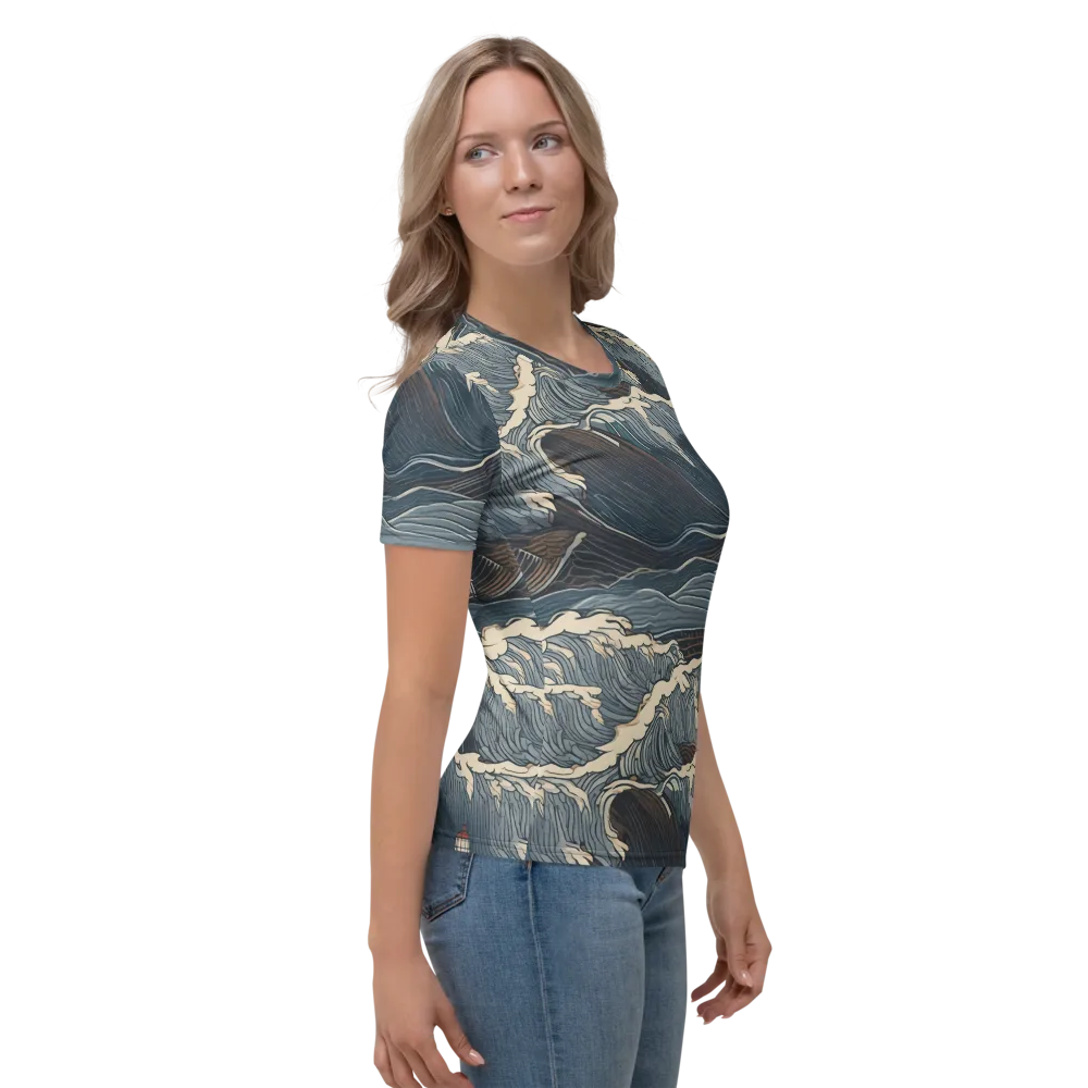 Stormwatch on Women's Crew Neck T-Shirt — Right
