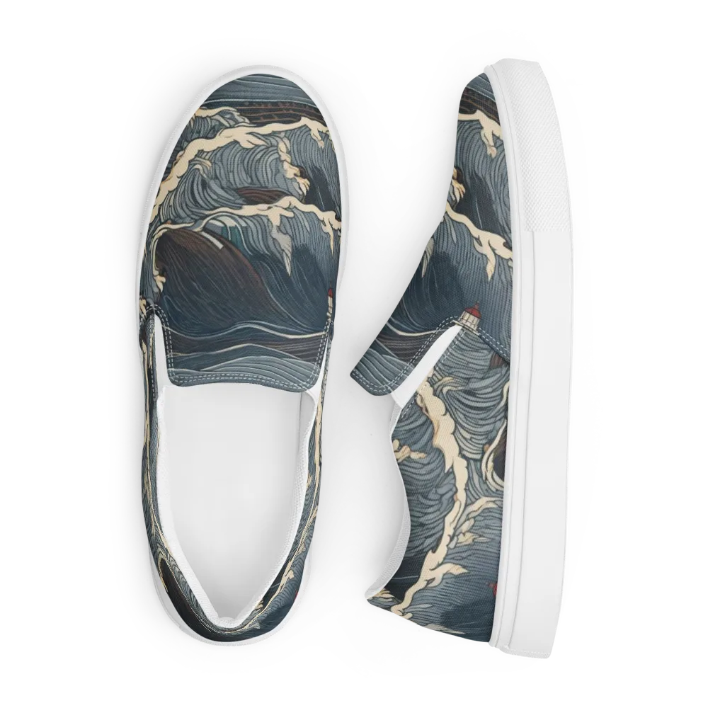Stormwatch on Men's Slip-On Canvas Shoes — Front
