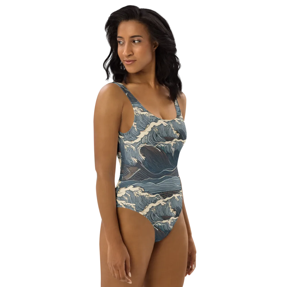 Stormwatch on One-Piece Swimsuit — Right