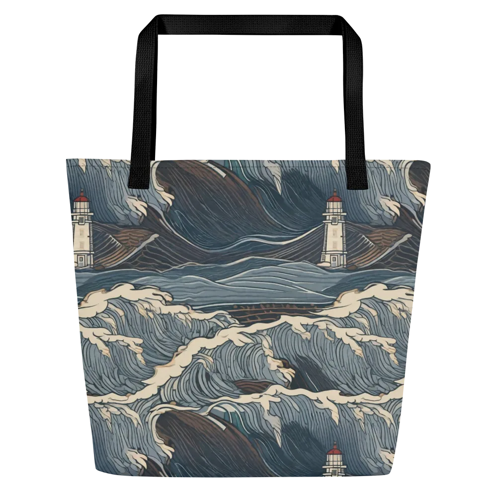 Stormwatch on Large Tote Bag W/ Pocket — Front