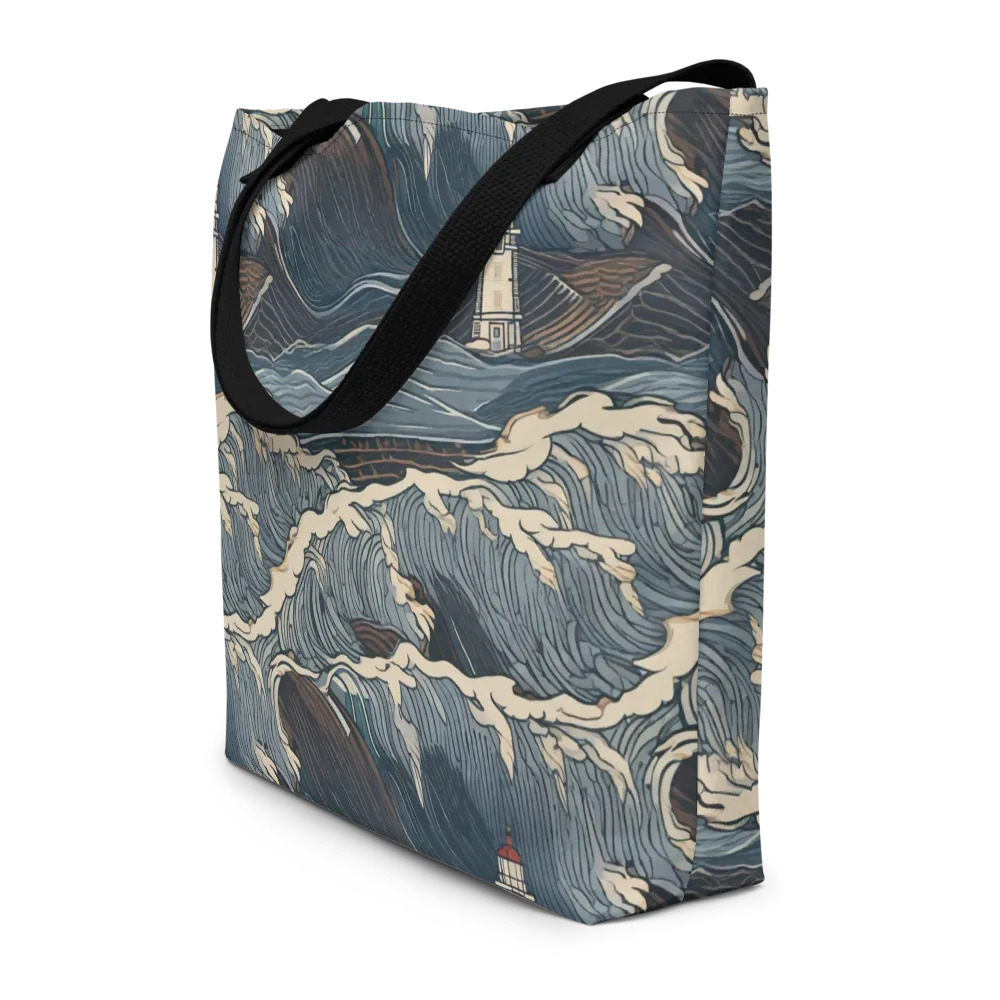 Stormwatch on Large Tote Bag W/ Pocket — Front